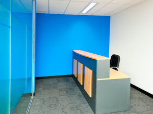 wa blue sky office reception area